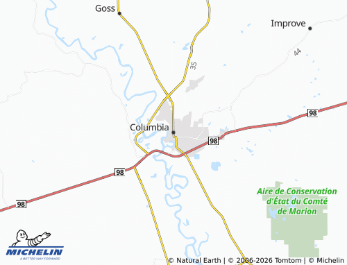 Mapa MICHELIN Columbia - ViaMichelin