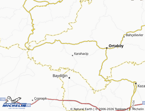 MICHELIN Karahacip map - ViaMichelin