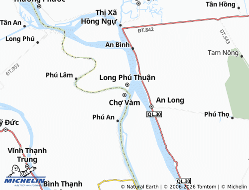 Mapa MICHELIN Chợ Vàm - ViaMichelin