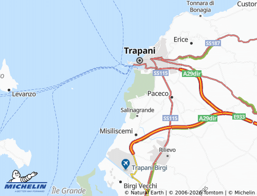 MICHELIN Culcasi map - ViaMichelin