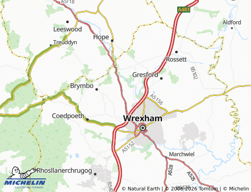 Mappa MICHELIN Gwersyllt - ViaMichelin