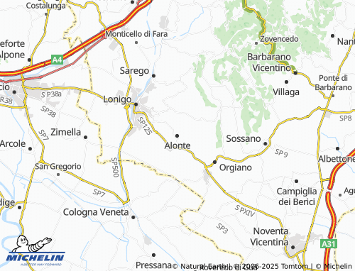 MICHELIN Alonte map - ViaMichelin