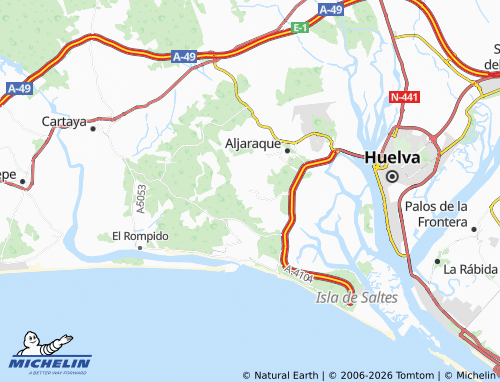 MICHELIN El Rincón map - ViaMichelin