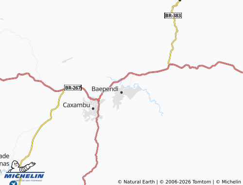 MICHELIN Baependi map - ViaMichelin