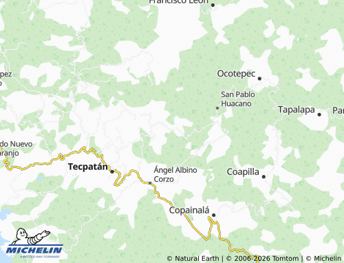 MICHELIN Ribera Agustín de Iturbide map - ViaMichelin