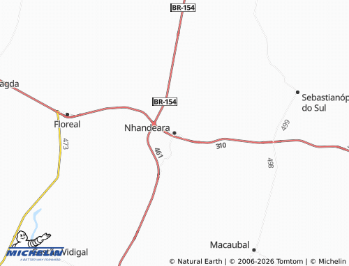 Mapa MICHELIN Nhandeara - ViaMichelin
