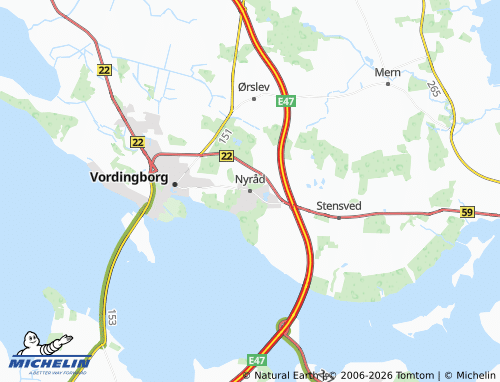 Mappa MICHELIN Nyråd - ViaMichelin