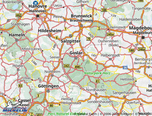 MICHELIN Goslar map - ViaMichelin