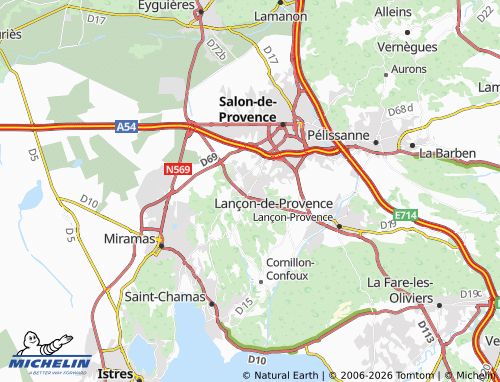 MICHELIN Grans map - ViaMichelin