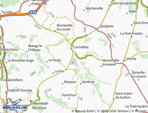 MICHELIN Saint-Pierre-de-Cormeilles map - ViaMichelin