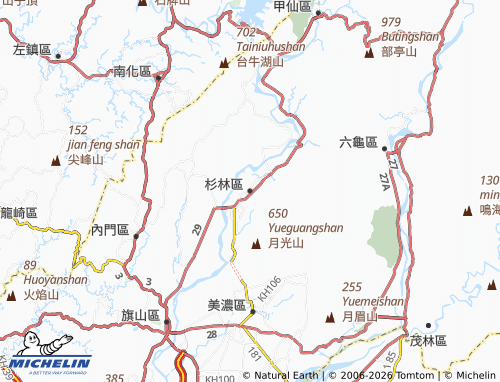 MICHELIN Shanlin District map - ViaMichelin