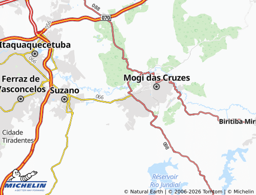 Carte MICHELIN Braz Cubas - ViaMichelin