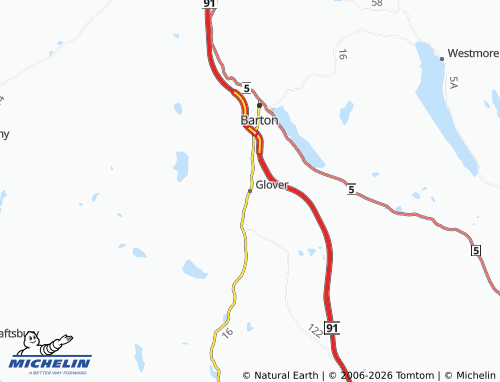 Mapa MICHELIN Glover - ViaMichelin