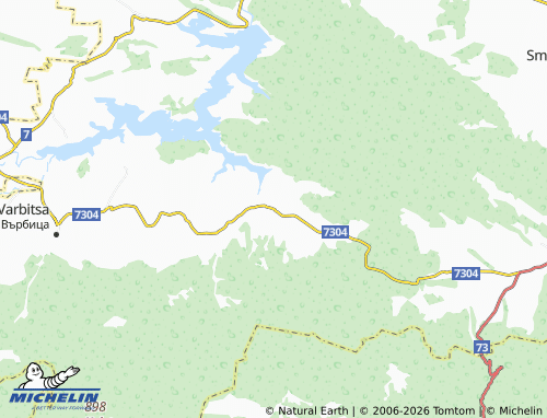 Mappa MICHELIN Tushovitsa - ViaMichelin