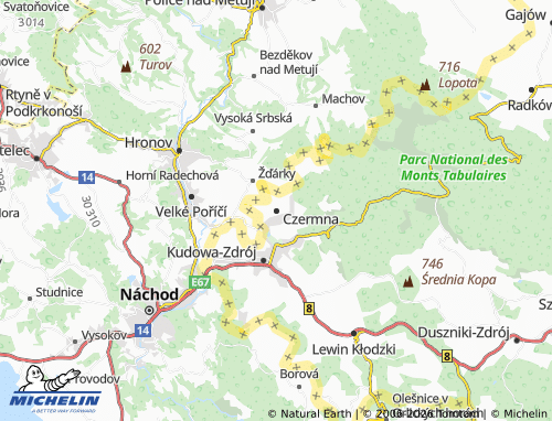 MICHELIN Czermna map - ViaMichelin