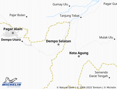 MICHELIN Dempo Selatan map - ViaMichelin