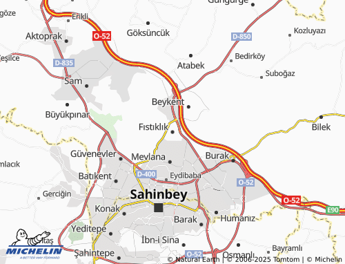 MICHELIN Fıstıklık map - ViaMichelin