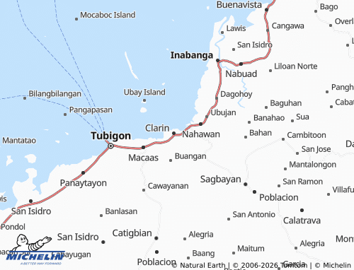 MICHELIN Poblacion Sur map - ViaMichelin