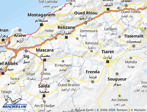 MICHELIN Wad al-'Abtal map - ViaMichelin