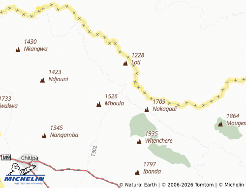 MICHELIN Ifumbo map - ViaMichelin