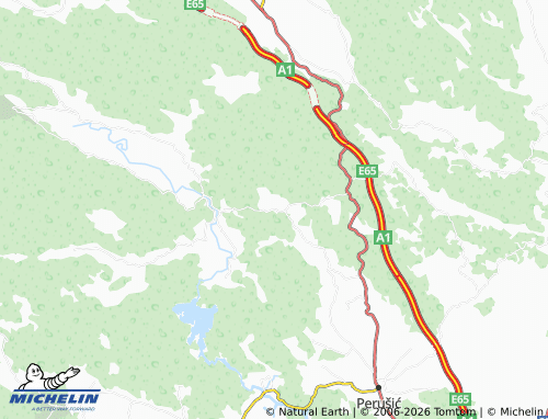 MICHELIN-Landkarte Krš - ViaMichelin