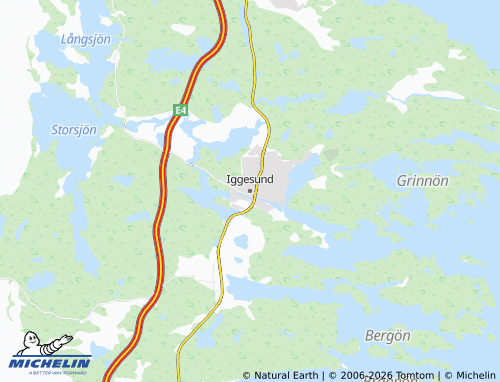 MICHELIN-Landkarte Iggesund - ViaMichelin