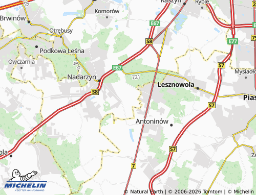 Carte MICHELIN Walendów - ViaMichelin