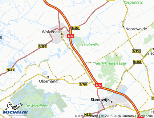 Kaart MICHELIN De Blesse - ViaMichelin
