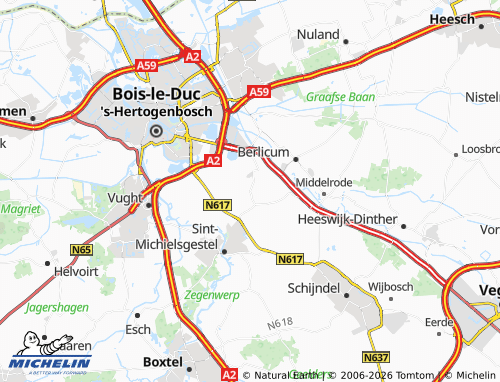 MICHELIN Den Dungen map - ViaMichelin