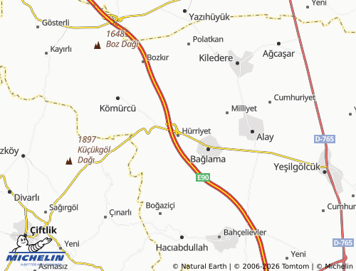 MICHELIN Hürriyet map - ViaMichelin