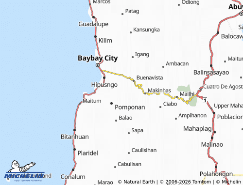 MICHELIN Banahao map - ViaMichelin