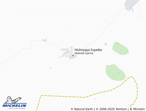 MICHELIN Nizhnyaya Suyetka map - ViaMichelin