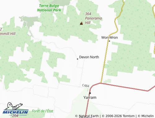MICHELIN Devon North map - ViaMichelin