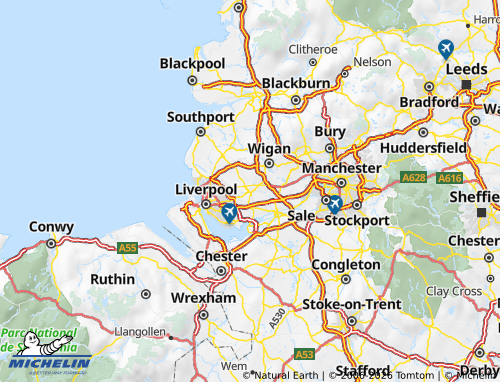 MICHELIN Saint Helen's map - ViaMichelin