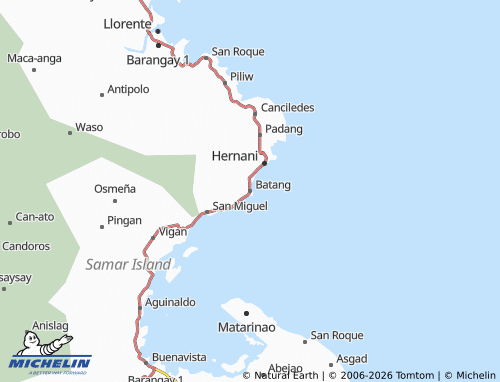 MICHELIN Batang map - ViaMichelin