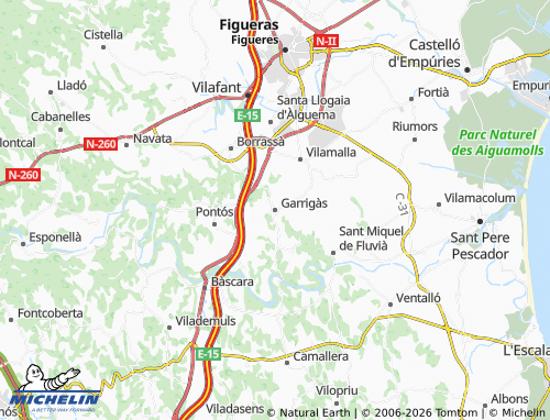 Mappa MICHELIN Garrigàs - ViaMichelin