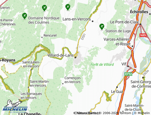 MICHELIN-Landkarte Villard-de-Lans - ViaMichelin