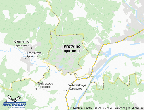 Carte MICHELIN Protvino - ViaMichelin