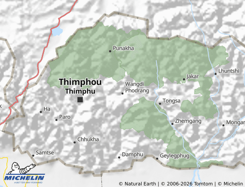 Mapa MICHELIN Wangdi Phodrang - ViaMichelin