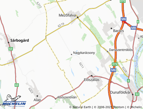 Carte MICHELIN Nagykarácsony - ViaMichelin