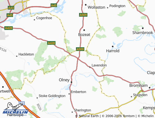 Carte MICHELIN Warrington - ViaMichelin