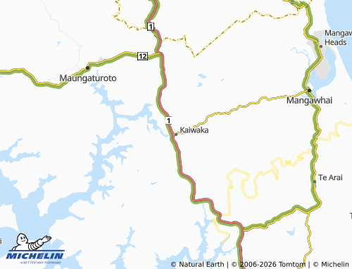 Mapa MICHELIN Kaiwaka - ViaMichelin