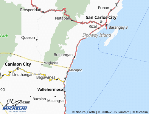 MICHELIN Buluangan map - ViaMichelin