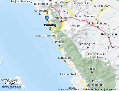 MICHELIN-Landkarte Pesisir Selatan - ViaMichelin