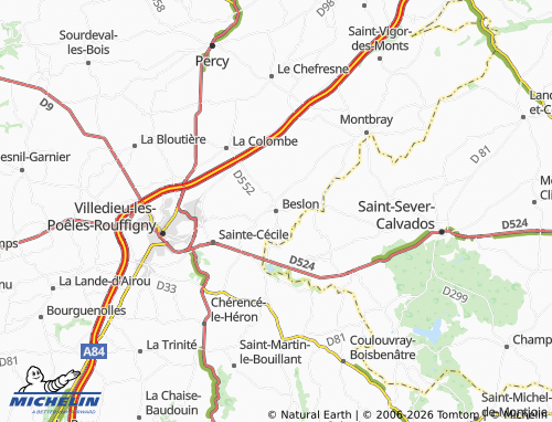 MICHELIN Beslon map - ViaMichelin