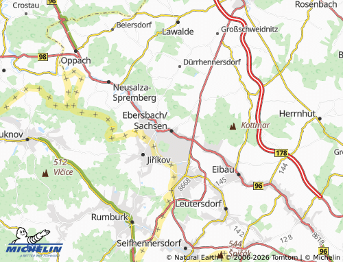 MICHELIN Ebersbach/Sachsen map - ViaMichelin