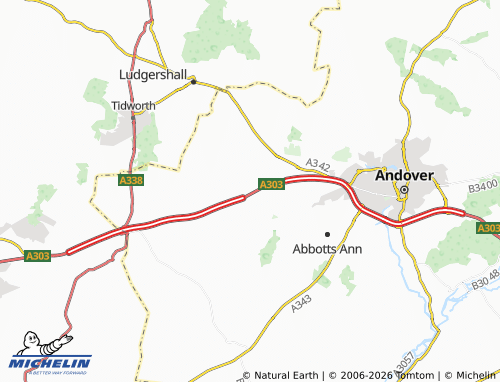 Carte MICHELIN Thruxton - ViaMichelin