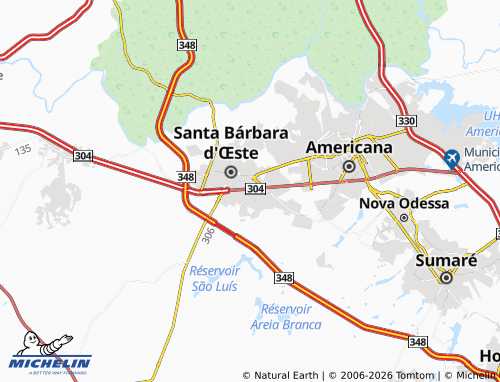 Mapa MICHELIN Santa Inês - ViaMichelin