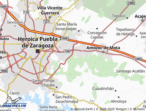 MICHELIN Sección Flor del Bosque Casa Blanca map - ViaMichelin