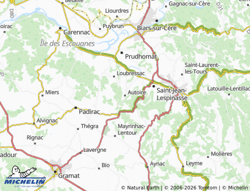 Mappa MICHELIN Autoire - ViaMichelin